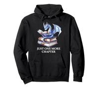 Just One More Chapter Book Worm Dragon Reading Lover Bookish Sudadera con Capucha