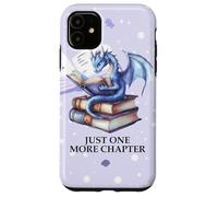 Just One More Chapter Book Worm Purple Dragon Reading Lovers Carcasa para iPhone 11