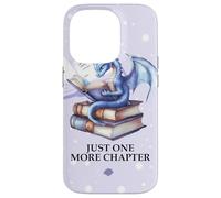 Just One More Chapter Book Worm Purple Dragon Reading Lovers Carcasa para iPhone 14 Pro