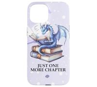 Just One More Chapter Book Worm Purple Dragon Reading Lovers Carcasa para iPhone 15