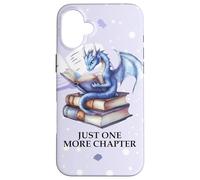 Just One More Chapter Book Worm Purple Dragon Reading Lovers Carcasa para iPhone 16 Plus