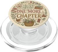 Just One More Chapter Bookish Book Lover Reader Cozy Beige PopSockets PopGrip para MagSafe