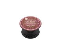Just One More Chapter Bookish Reading Pink Book Lover PopSockets PopGrip Adhesivo