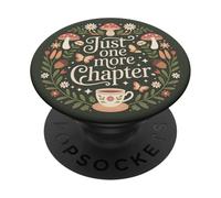 Just One More Chapter Cottagecore Book Lover Aesthetic PopSockets PopGrip Adhesivo