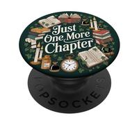 Just One More Chapter Dark Academia Book Lover Aesthetic PopSockets PopGrip Adhesivo