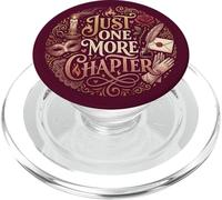 Just One More Chapter Dark Romance Bookish Reader Burgundy PopSockets PopGrip para MagSafe