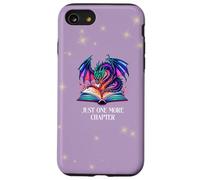 Just One More Chapter Fantasy Book Dragon Purple Reading Carcasa para iPhone SE (2020) / 7/8