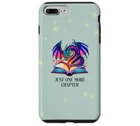 Just One More Chapter Fantasy Book Dragon Reading Bookish Carcasa para iPhone 7 Plus/8 Plus