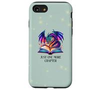 Just One More Chapter Fantasy Book Dragon Reading Bookish Carcasa para iPhone SE (2020) / 7/8