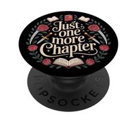 Just One More Chapter Fantasy Romance Gothic Dark Aesthetic PopSockets PopGrip Adhesivo
