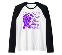Just One More Chapter Frase Divertida para lectores Camiseta Manga Raglan