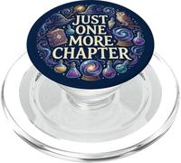 Just One More Chapter Magical Wizard Owl Bookish Navy Blue PopSockets PopGrip para MagSafe