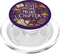 Just One More Chapter Magical Wizard Owl Bookish Navy Blue PopSockets PopGrip para MagSafe