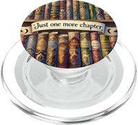Just One More Chapter Reading Book Lover Book Shelf Bookish PopSockets PopGrip para MagSafe