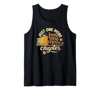 Just One More Chapter Retro Book Lover Graphic Camiseta sin Mangas