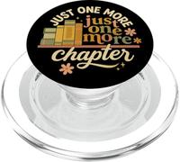 Just One More Chapter Retro Book Lover Graphic PopSockets PopGrip para MagSafe