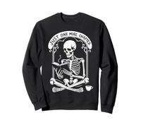 Just One More Chapter Skeleton Coffee Books Fiesta de Halloween Sudadera