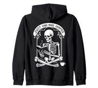 Just One More Chapter Skeleton Coffee Books Fiesta de Halloween Sudadera con Capucha