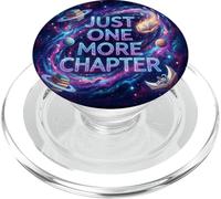 Just One More Chapter Space Astronaut Book Lover PopSockets PopGrip para MagSafe