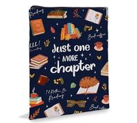 Just One More Chapter6JB038 - Funda de libro para amantes de los libros, funda de libro con cremallera y bolsillo frontal, fundas de libro para libro de bolsillo - Just One More Chapter6JB038