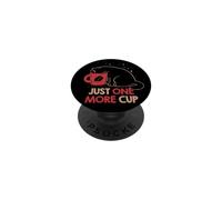 Just One More Cup - Amante del Gato Adicto al café Divertido Lindo - TFS PopSockets PopGrip Adhesivo