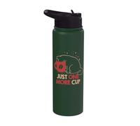 Just One More Cup - Amante del gato adicto al café divertido lindo - TFS Stainless Steel Insulated Water Bottle