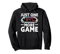 Just One More Game Funny Gamer Joke Gaming Humor Videojuegos Sudadera con Capucha