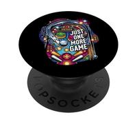 Just One More Game Pinball Retro Arcade Gamer PopSockets PopGrip Adhesivo