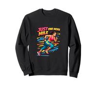 Just One More Mile Runner Motivación Fitness Diseño Sudadera