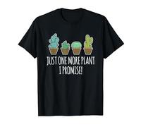 Just One More Plant Regalo de cactus suculentos Camiseta, Hombre, Negro, XL
