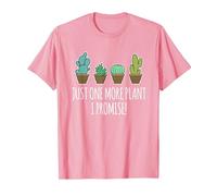 Just One More Plant Regalo de Cactus suculentos Camiseta, Hombre, Rosado, 3XL