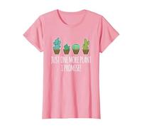Just One More Plant Regalo de Cactus suculentos Camiseta, Mujer, Rosado, S