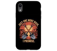Just One More Rock I Promise Funny Rockhound Diseño Carcasa para iPhone XR