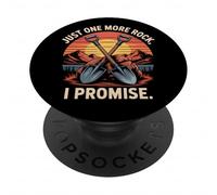 Just One More Rock I Promise Funny Rockhound Diseño PopSockets PopGrip Adhesivo