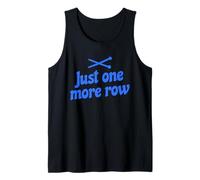 Just One More Row Funny Knitting Camiseta sin Mangas
