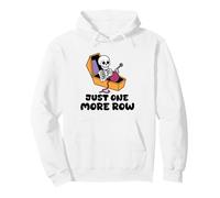 Just One More Row Funny Knitting Knitters Crochet Crochet Sudadera con Capucha