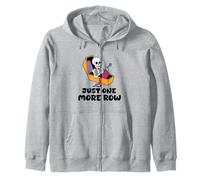 Just One More Row Funny Knitting Knitters Crochet Crochet Sudadera con Capucha
