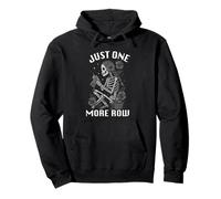 Just One More Row GirlSkeleton Tejedores de Punto de Ganchillo Sudadera con Capucha