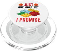 Just One More Set I Promise Building Block Ladrillo Constructor PopSockets PopGrip para MagSafe