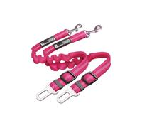 Just Pet Zone 2 Pack Premium Car Seat Belt for Dogs Cats Pets, Adjustable Safety Heavy Duty Elastic Leads Harness for Cars