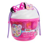 Just Play 89941 Disney Junior Minnie Mouse - Juego de 25 Cubos para cenas (Alimentos, Platos, Tenedores, Cuencos, Utensilios de Cocina, etc. 25 cm, a Partir de 3 años), Multicolor