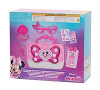 Just Play Bolso con Accesorios Disney Junior Minnie Mouse Bowfabulous, 7 Piezas, con Luces y Sonidos, Juego de simulación e imaginativo; Juguetes para niños a Partir de 3 años