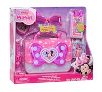 Just Play Bolso con Accesorios Disney Junior Minnie Mouse Bowfabulous, 7 Piezas, con Luces y Sonidos, Juego de simulación e imaginativo; Juguetes para niños a Partir de 3 años