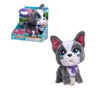 Just Play Bulldog francés de Peluche Interactivo Que Camina, furReal Walk-A-Lots, de 20,3 cm, con Sonidos, 4 Piezas, Juguetes para niños a Partir de 4 años