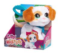 Just Play Cachorro de Peluche Interactivo Que Camina Walk-A-Lots Big Wags de furReal, de 20,3 cm con Sonidos, Juguetes para niños a Partir de 4 años