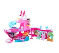 Just Play Colección temática de Disney Junior Minnie Mouse Bowdazzling Yacht, con Luces y Sonidos; 14 Piezas, Juego de simulación, Juguetes para niños a Partir de 3 años