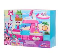 Just Play Colección temática de Disney Junior Minnie Mouse Bowdazzling Yacht, con Luces y Sonidos; 14 Piezas, Juego de simulación, Juguetes para niños a Partir de 3 años