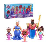 Just Play Conjunto de figuras coleccionables Ariel Royal Family Disney Junior, 6 piezas 11,4 cm 3+