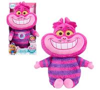 Just Play Disney Junior Alice's Wonderland Bakery Chat & Glow Cheshire Ca tPlushie - Animal de peluche, juguetes para niños con licencia oficial para niños a partir de 3 años
