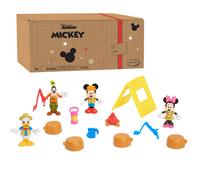 Just Play Disney Junior Mickey Mouse Funhouse - Juego de 14 figuras para acampar, juguetes preescolares con licencia oficial para ni os a partir